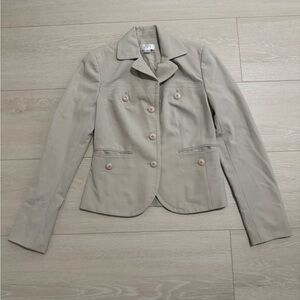 Ann Taylor Loft Beige Fitted Blazer